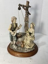 Lge Porcelain Finely Made Courting Scene -A Belcari-Hand Painted-Italy-12x8x6” picture