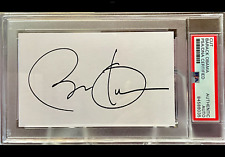 President Barack Obama / Autographed Signed / 3” X 5” Cut / PSA-DNA Slabbed picture
