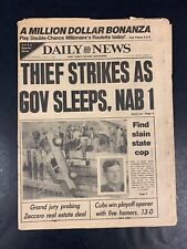 1985 APRIL 6 DAILY NEWS NEWSPAPER THIEF STRIKES AS GOV SLEEPS, NAB 1 PGS 1-92 picture