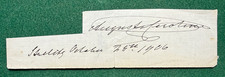 Antique Autograph Princess Augusta Caroline Cambridge Grand Duchess Mecklenberg picture