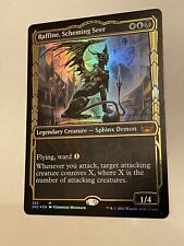 1x FOIL GILDED RAFFINE, SCHEMING SEER - Capenna - MTG - NM - Magic the Gathering picture