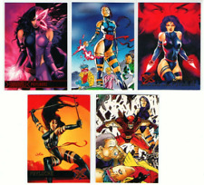 Card Set: Psylocke, THE X-MEN - LOT OF 5 [NM NEAR MINT] 1991/ 1994/ 1995/ 2012 picture