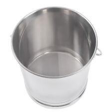 8L/ 14L Stainless Steel Milk Pail Bucket with Lid Stainless Steel Container NEW picture