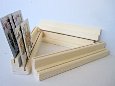 SET OF FOUR /Wooden Playing Card Holder picture