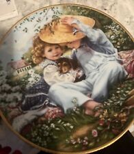 Reco 1989 Sandra Kuck A TIME TO LOVE March of Dimes Series Puppy Ltd Ed Plate picture