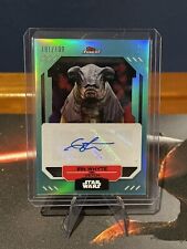 Vetch (Ian Whyte) 2023 Topps Finest Star Wars Aqua Refractor Autograph Auto /199 picture