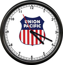 Union Pacific  Lines Railroad Train Conductor Advertising Retro Sign Wall Clock picture