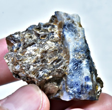 181 CT Natural Bi-Color Sapphire Huge Crystal On Mica @ Badakhshan Afghanistan picture