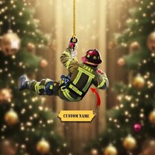 Personalized Firefighter Christmas 2023 Ornament, Custom Firefighter On Duty picture