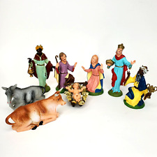 Vintage Depose Italy Nativity Fontanini Set of 9 Figures 3