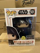 Funko Pop Star Wars: Mandalorian Luke Skywalker GITD Exclusive Mint picture