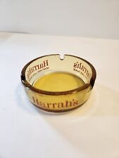 Vintage Harrah's Reno And Lake Tahoe Vintage Casino Amber Ashtray Pre-owned picture