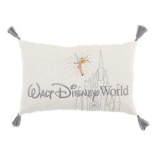 2022 Disney Parks 100 Tinker Bell Walt Disney World Castle Throw Pillow Bran New picture
