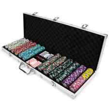 New 600 Monaco Club Poker Chips Set with Aluminum Case - Pick Denominations picture