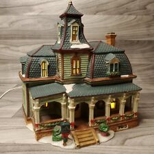 Vintage Wal-Mart Village Collectibles Green Clapboard Holiday Lighted House picture