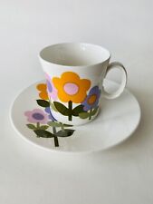 John Russell VINTAGE 1960s Floral Dolly Days 2pc Cup and Saucer Set picture