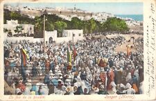 Vintage 1900s Postcard La Fete de la Poudre Tangier Morocco UDB Posted 1903 NYC picture
