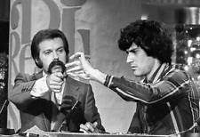 Tv Presenter Jose Maria Inigo With The Mentalist Uri Geller 1975 Old Photo picture