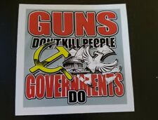 If guns kill people Bumper Sticker 8.8" x 3" 2nd Amendment Bumper Sticker 