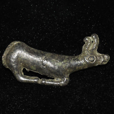 Ancient Luristan Bronze Buckle Plaque Ornament in form of a deer Ca. 1200-800 BC picture