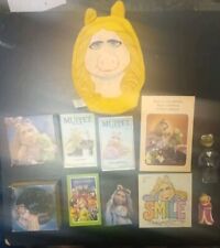 Vintage Lot Of 11 Jim Henson Muppets Miss Piggy Kermit Stickers Puzzles Card Etc picture