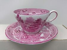 Vintage Shelley Bone China Red Willow Cup and Saucer Set picture