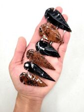 Obsidian Arrowheads Crystal Stone Spear Head Points Bulk Lot 2