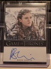 Rose Leslie as Ygritte GAME OF THRONES Art & Images Autograph Card Auto picture