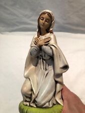 Vintage Madonna Virgin Mother Mary Praying Statue Figurine 9
