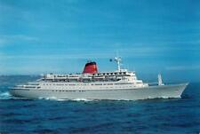 Cunard NAC Norwegian American Cruise Lines Sagafjord Ship Vintage 1980s Postcard picture