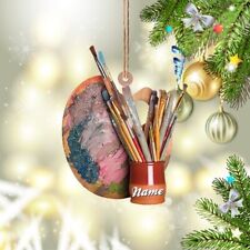 Artist Christmas Ornament, Drawing Ornament Gift, Painting Ornament Gift picture