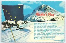 Alaska's Flag Poem by Marie Drake Alaska AK UNP Chrome Continental Postcard picture