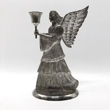 1994 International Silver Co Silver Plated Angel Candle Holder 9