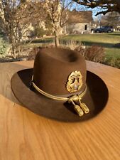 STUNNING Sheriff BEAVER HATS Cowboy Western Hat Incredible Quality  Size 7 3/8 picture