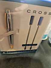 CROSS MEDALIST  SILVER & GOLD Windsor Ballpoint Pen 2 Refills  NEW in the Box picture