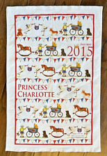 NWOT Royal Baby 2015 Tea Towel Princess Charlotte  Royal Highness ~ Milly Green picture