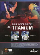 2005 Print Ad of Zildjian ZXT Titanium Drum Cymbals w Steve Jocz, Abe Cunningham picture