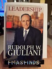 MAYOR RUDY GIULIANI NEW YORK Signed Book Leadership Autographed picture