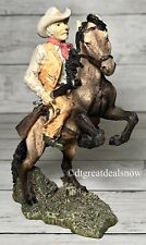 Vintage Young's Inc Cowboy on Horse Figurine Porcelain picture
