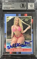 Stella Andrews Signed Custom Trading Card BAS Encapsulated Autograph Grade 10 picture
