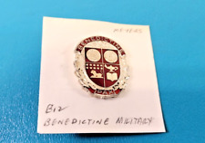 Vintage Benedictine Military Academy Insignia Pin Medal N.S. Meyers NY picture