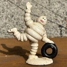 Michelin Mini Rolling Tire Man Cast Iron Paperweight Novelty Home Decor Antiqued picture