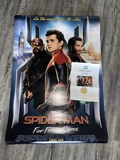 Spider-Man: Far From Home (Nick Fury & Mysterio) Poster signed by Tom Holland picture