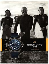 2019 Breitling Watch Print Ad, Surfer Squad Fitzgibbons Kelly Slater Gilmore picture