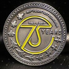 F-35 461st FLT TEST SQUADRON DEADLY JESTERS 75 YEARS OF FLIGHT CHALLENGE COIN picture