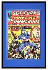 Sgt Fury #13 Captain America Marvel Framed 12x18 Official Repro Cover Display picture