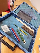 Large Lot Drawing Drafting Templates Triangle Staedtler Rulers  Cleaning Pad  picture