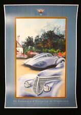 1938 Dubonnet Xenia Coupe SAOUTCHIK Cranbrook Concours ENZO NASO Art Poster  picture