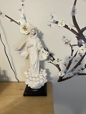 Giuseppe Armani White Ceramic Statue Vintage Madonna of Medjugorje Figurine picture