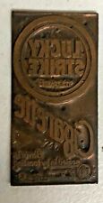 Vintage LUCKY STRIKE Cigarettes Copper Plate Die picture